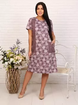 Туника трикотажная Энни (кофейная) рр