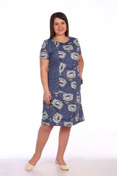 Туника трикотажная Энни (синяя) рр