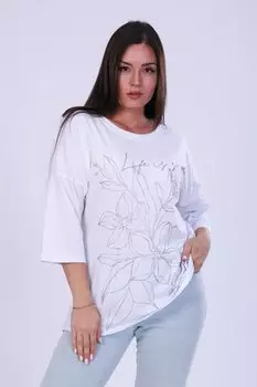 Туника трикотажная Юджина (белая) от