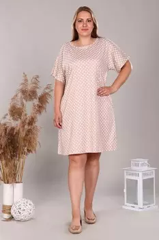 Туника трикотажная Кальма (бежевая)