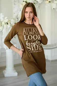 Туника трикотажная Карен (шоколадная) рр