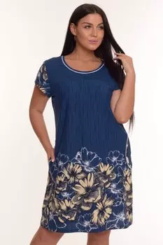 Туника трикотажная Кармел (синяя)