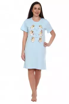 Туника трикотажная Карусель (голубая)