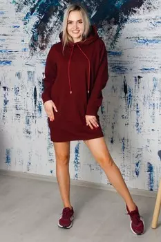 Туника трикотажная Кати (бордовая)