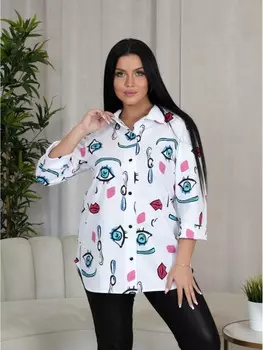 Туника трикотажная Каторина (белая)