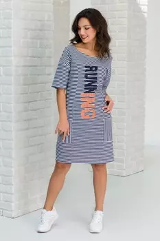 Туника трикотажная Кинела (синяя полоса) рр