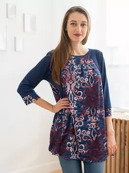 Туника трикотажная Кларибелла (вензеля)