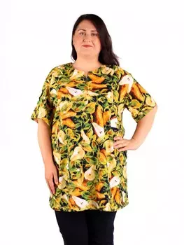 Туника трикотажная Клавдия (груши)