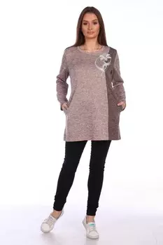 Туника трикотажная Корентайн (бежевая)