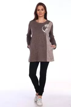 Туника трикотажная Корентайн (кофейная) рр