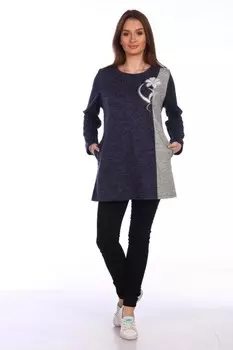 Туника трикотажная Корентайн (синяя) рр