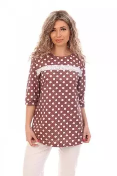 Туника трикотажная Кристи (коричневая)