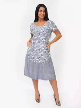 Туника трикотажная Кристиана (серо-голубая) от