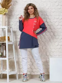 Туника трикотажная Лакрес (коралловая)