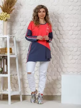 Туника трикотажная Лакрес (серая) от