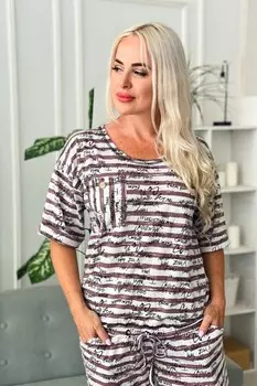 Туника трикотажная Лашеналия (шоколад)