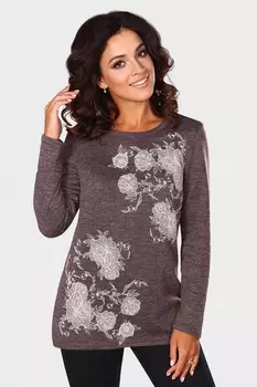 Туника трикотажная Лакса (шоколадная)