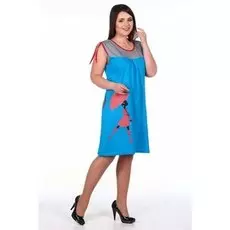 Туника трикотажная Лесли (голубая)