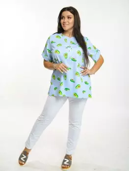 Туника трикотажная Лида (голубая) рр