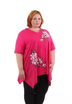 Туника трикотажная Лилия (малиновая) рр