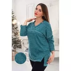 Туника трикотажная Лина (бирюзовая)