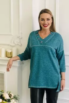 Туника трикотажная Лина (зеленая) рр