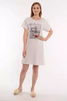 Туника трикотажная Линнет (светло-серая)