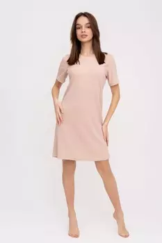 Туника трикотажная Лоренди (бежевая)