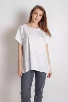 Туника трикотажная Мади (белая)