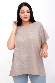 Туника трикотажная Мади (коричневая)