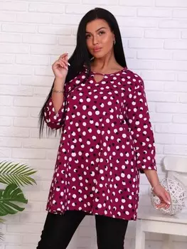 Туника трикотажная Мадлен (бордовая)