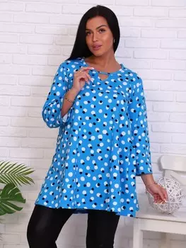 Туника трикотажная Мадлен (голубая) рр