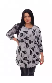 Туника трикотажная Мадмуазель (серая) рр