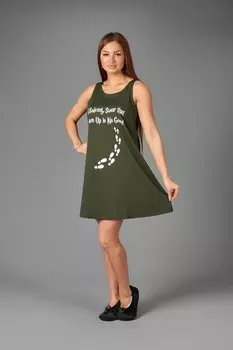 Туника трикотажная Магдалина (хаки)