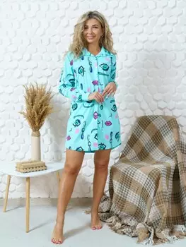 Туника трикотажная Майло (голубая)