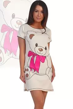 Туника трикотажная Макэйла (бежевая)