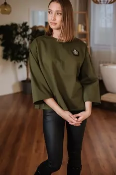 Туника трикотажная Малия (хаки) рр