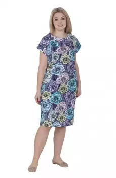 Туника трикотажная Маня (цветы) рр