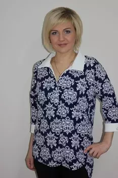 Туника трикотажная Мэнуэлита (синяя) рр