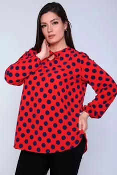 Туника трикотажная Маралин (синий горох)