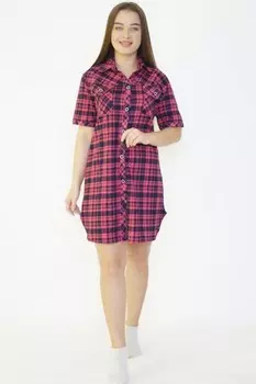 Туника трикотажная Марго (клетка) рр