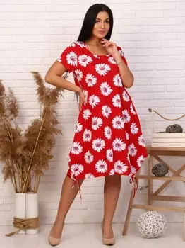 Туника трикотажная Маргрет (красная)