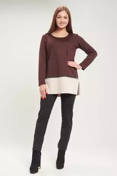 Туника трикотажная Марита (шоколадная) рр