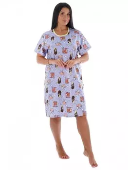 Туника трикотажная Марсия (сиреневая)