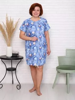 Туника трикотажная Марсо (голубая)