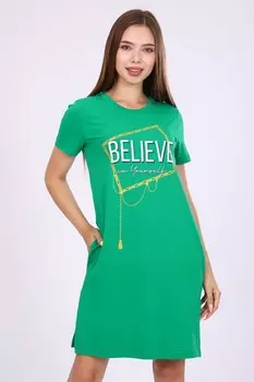 Туника трикотажная Марви (зеленая)