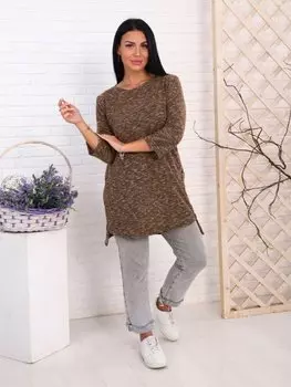 Туника трикотажная Меланта (коричневая)