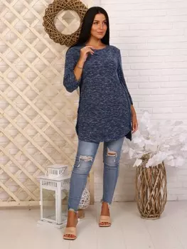 Туника трикотажная Меланта (синяя) рр