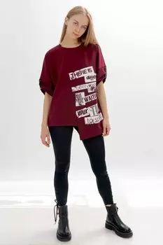 Туника трикотажная Мелитта (бордовая)