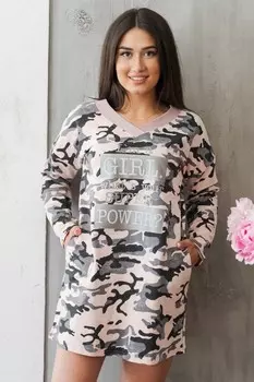 Туника трикотажная Мериса (камуфляж)